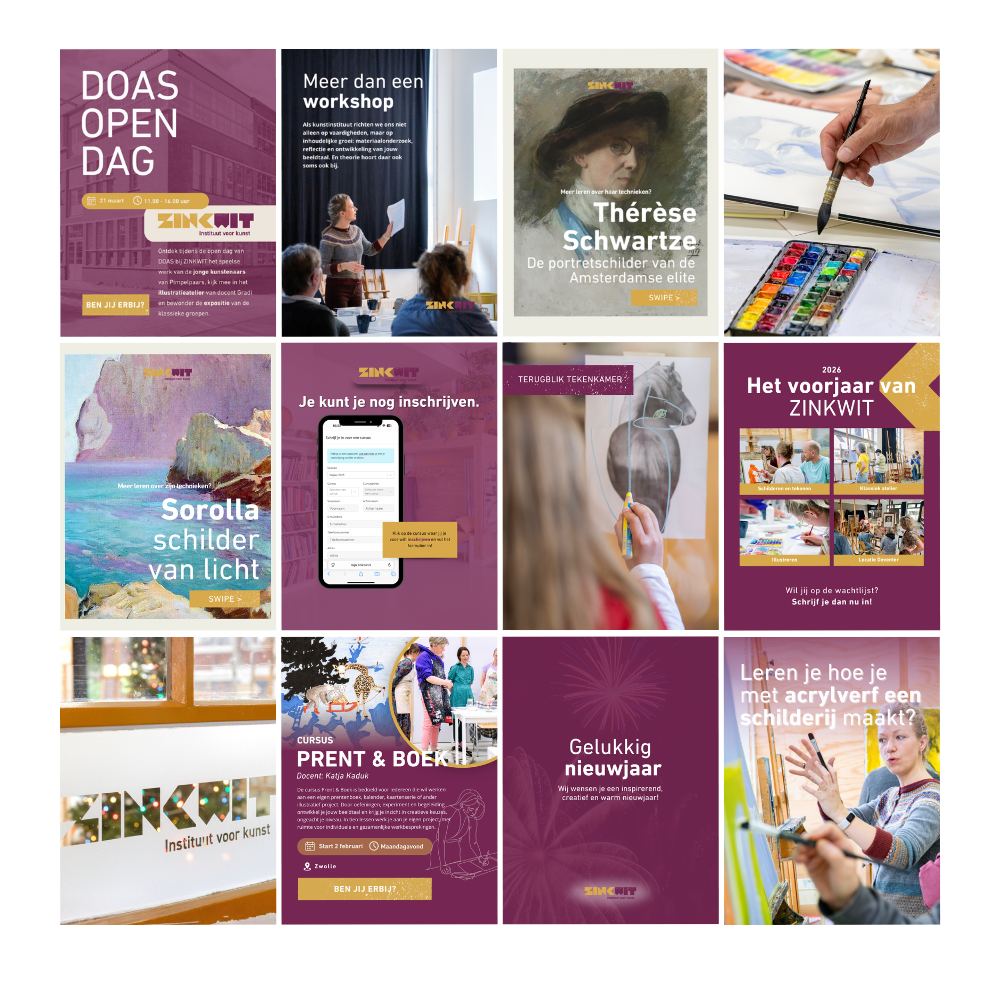 Social Media Template Set – 12 designs (op maat gemaakt)